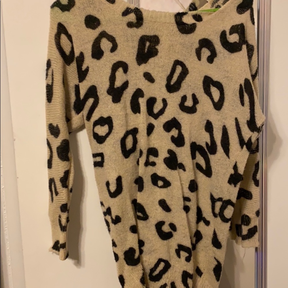 Leopard print sweater